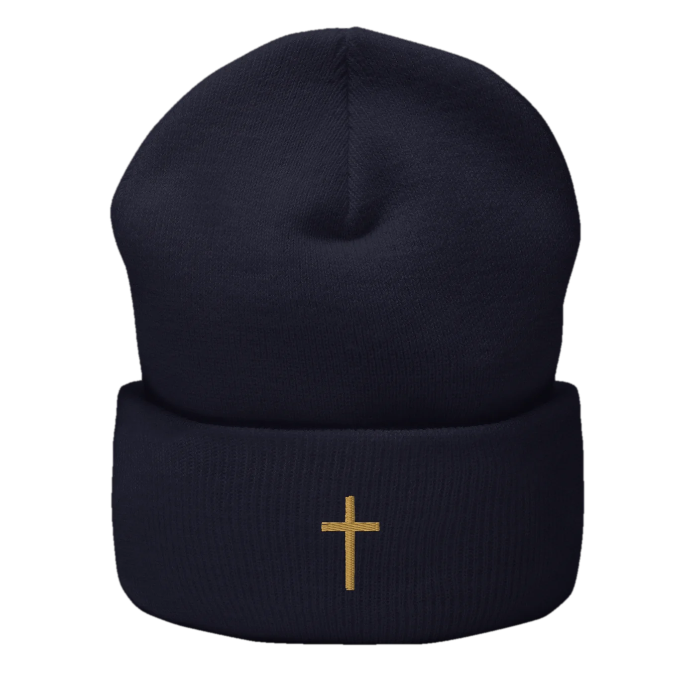 Cuffed beanie in navy